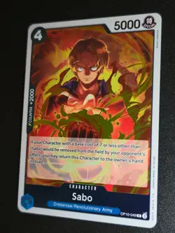 OP10-049 Sabo : Rare English One Piece TCG Card : OP10: Royal Blood - Image 1