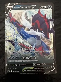 SWSH: Sword & Shield Promo Cards #SWSH239 Hisuian Samurott V - Image 1
