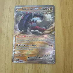 Great Tusk ex - 053/091 - Paldean Fates - Double Rare - Pack Fresh - Image 1
