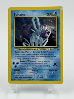 Suicune 14/64 - Pokemon Neo Revelation Unlimited - DAMAGED PSA 1 PotentialU - Image 1
