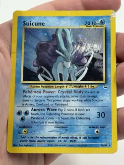 Suicune 14/64 - Pokemon Neo Revelation Unlimited - DAMAGED PSA 1 PotentialU - Image 2