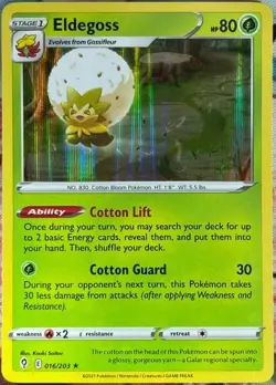 Eldegoss Non-Holo-Rare - 016/203 - Evolving Skies Pokemon 2021 FRESHLY PULLED!! - Image 1