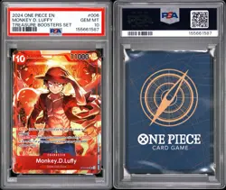 One Piece Monkey.D.Luffy Treasure Booster Set ST10-006 Foil Promo Card PSA 10 - Image 3