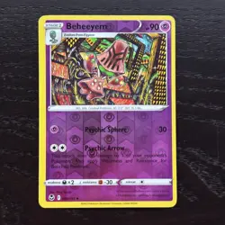 Beheeyem 080/195 Pokemon Silver Tempest Sword & Shield Reverse Holo Uncommon NM - Image 1