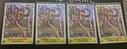 🔥 4 x One Piece TCG OP10-112 Eustass "Captain" Kid Cards - Playset English 🔥 - Image 1