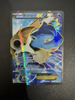 Pokemon TCG: Blastoise EX (142 Full Art) Ultra Rare 142/146 XY Base Set - Image 1