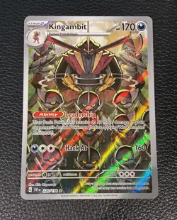 Kingambit 220/198 Pokemon TCG Scarlet & Violet Base Set Illustration Rare - NM#2 - Image 1
