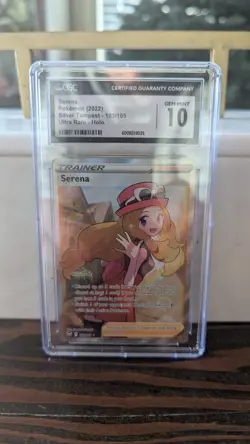 ⭐Serena Full Art Trainer⭐ 193/195 Silver Tempest Pokemon 💎CGC Gem Mint 10💎 - Image 1