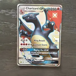 Pokemon Charizard GX SV49/SV94 Hidden Fates Shiny Vault Full Art Holo Rare MP - Image 1