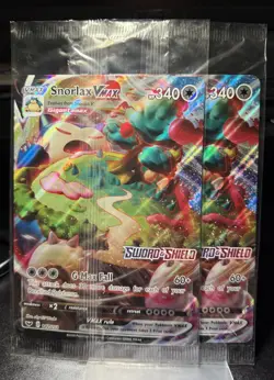 JUMBO Pokemon Snorlax VMAX 142/202 GameStop Sword & Shield Stamped Promo SEALED - Image 1