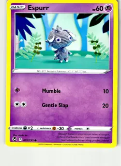 ESPURR 081/195 COMMON SILVER TEMPEST POKEMON NM - Image 1