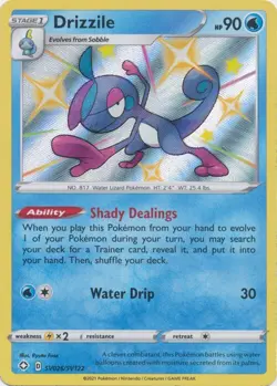 Drizzile SV026/SV122 Shiny Holo Rare Shining Fates Pokemon TCG - Image 1