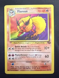 Pokemon Jungle Flareon Non Holo 19/64 - LP - Image 1