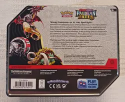 Pokemon TCG: Scarlet & Violet Paldean Fates Tin - Iron Treads - SEALED New - Image 2