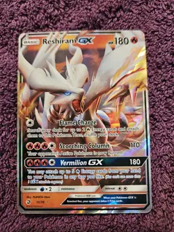 Pokemon TCG Reshiram GX Dragon Majesty Full Art Holo 11/70 Mint Contition - Image 1