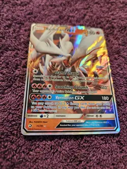 Pokemon TCG Reshiram GX Dragon Majesty Full Art Holo 11/70 Mint Contition - Image 2