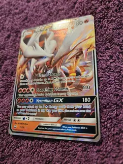 Pokemon TCG Reshiram GX Dragon Majesty Full Art Holo 11/70 Mint Contition - Image 3