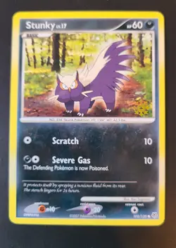 Pokemon TCG Countdown Calendar Promo Stunky 102/130 NM - Image 1