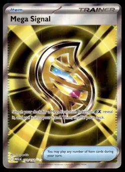 Mega Signal 171/132 Ultra Rare Mega Evolution Pokemon Holo Near Mint - Image 1