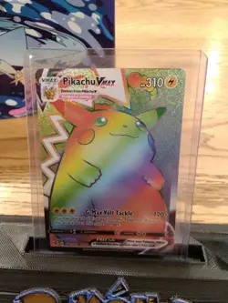 Pokemon Pikachu VMAX 188/185 Vivid Voltage Secret Rare Holo Full Art 310 HP EN - Image 1