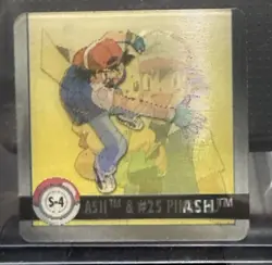 Ash and #25 Pikachu S-4 LP Artbox Premier Edition 1999 Lenticular Pokemon - Image 2