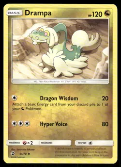 Pokemon Tcg Drampa #51 Pokemon Dragon Majesty LP - Image 1