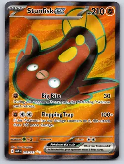 Stunfisk ex 252/217 Ultra Rare Ascended Heroes Pokemon Holo Near Mint - Image 1