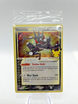 SEALED Pokemon Greninja Gold Star SWSH144 Promo - Celebrations ETB Black Star - Image 2