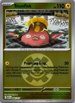 Stunfisk (Quick Ball) 062/217 Common Ascended Heroes Pokemon Reverse Holo NM - Image 1