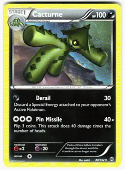 Cacturne 88/162 Uncommon BREAKthrough Pokemon Near Mint - Image 1