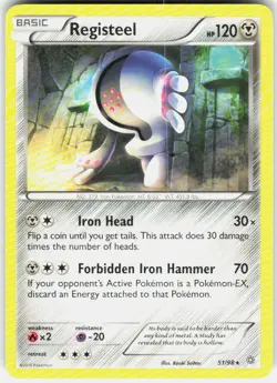 Registeel 51/98 Rare Ancient Origins Pokemon Near Mint - Image 1