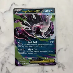 Mega Darkrai EX PBL 048/084 Pitch Black Pokemon TCG Card Double Rare - Image 1