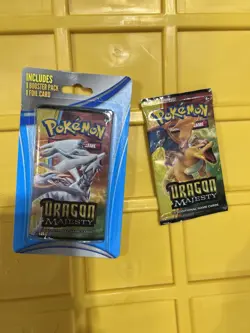 Pokemon🔥 Dragon Majesty Blister & Booster Pack (2 Booster Packs + 1 Foil Card) - Image 1