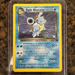 Dark Blastoise 3/82 Team Rocket Holo Rare WOTC Pokemon Card - Great Condition - Image 1