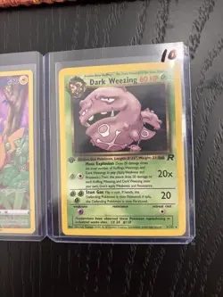 Pokemon TCG 3-Card Lot Pikachu 005/025, Numel 223/217, Dark Weezing 31/82 - Image 2