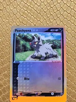 NM Poochyena Reverse Holo 63/109 Ruby and Sapphire Pokemon Card - Image 2