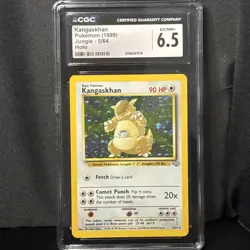 Kangaskhan CGC 6.5 Jungle 5/64 Holo 1999 Pokemon Card Vintage WOTC - Image 1
