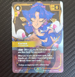 League of Legends Karma Channeler Overnumbered Unit Card 237/221 English - Image 1