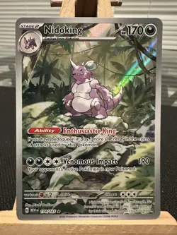 Nidoking Illustration Rare 174/165 SV 151 Scarlet & Violet Pokemon TCG NM Card - Image 1