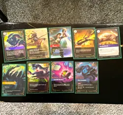 Riftbound 62 card lot Origins Spiritforged Unleashed near mint cards epic rares - Image 1