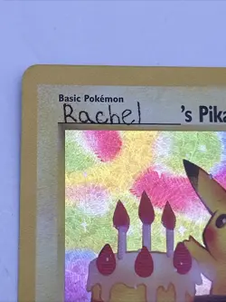 Pokemon Celebrations Promo Birthday Pikachu Foil Card Rare #24-*Writing On Card* - Image 2