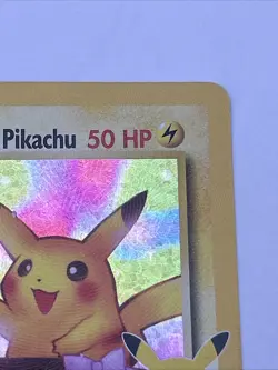 Pokemon Celebrations Promo Birthday Pikachu Foil Card Rare #24-*Writing On Card* - Image 3