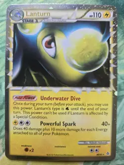 Lanturn Prime - HGSS2: Unleashed (UL - 86/95) Ultra Rare Holo Pokemon Card LP - Image 1