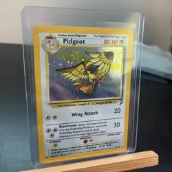 Pokemon Pidgeot TCG Base Set 2 Holo Unlimited Rare Card 14/130 MINTYY + SWURL - Image 1