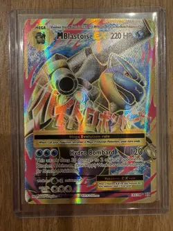 M Blastoise EX 102/108 XY Evolutions Full Art Pokemon Card - Image 1