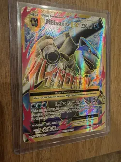 M Blastoise EX 102/108 XY Evolutions Full Art Pokemon Card - Image 2