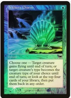 Onslaught MTG FOIL Trickery Charm Magic NM/LP - Image 1