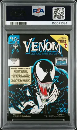 EDDIE BROCK VENOM LETHAL PROTECTOR COMIC FOIL MAGIC SPIDERMAN SPM 0233 MTG PSA 9 - Image 2