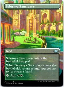 Selesnya Sanctuary (Borderless) (Foil) Double Masters 2022, 411 NM - Image 1