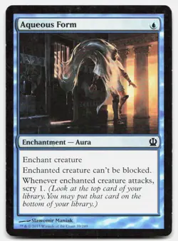 Aqueous Form 39 Common Theros Magic: The Gathering Foil Moderately Played - Image 1